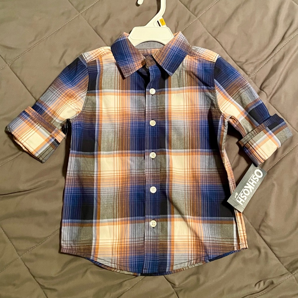 Osh Kosh Toddler Boys Button Down Shirt, 3T
